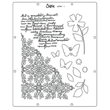 Sizzix Stencil by 49 & Market - Petal Play